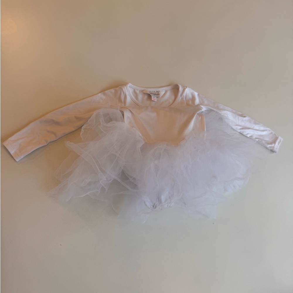 4T iloveplum white tutu dress